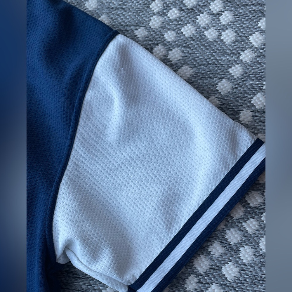 Starter YANKEES Derek Jeter 2 Jersey Baseball Button Down Mens XL Blue Christmas - Picture 10 of 14